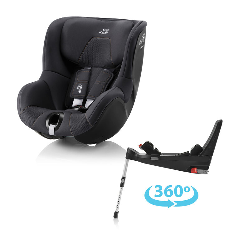 BRITAX RÖMER Autosedačka Dualfix 3 i-size Bundle Flex 5Z (61-105 cm) Fossil Grey Britax Römer