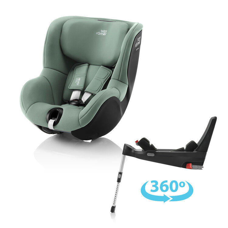 BRITAX RÖMER Autosedačka Dualfix 3 i-size Bundle Flex 5Z (61-105 cm) Jade Green Britax Römer