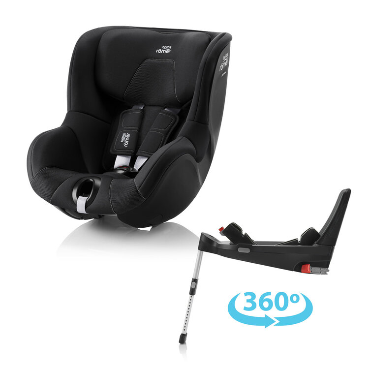 BRITAX RÖMER Autosedačka Dualfix 3 i-size Bundle Flex 5Z (61-105 cm) Galaxy Black Britax Römer