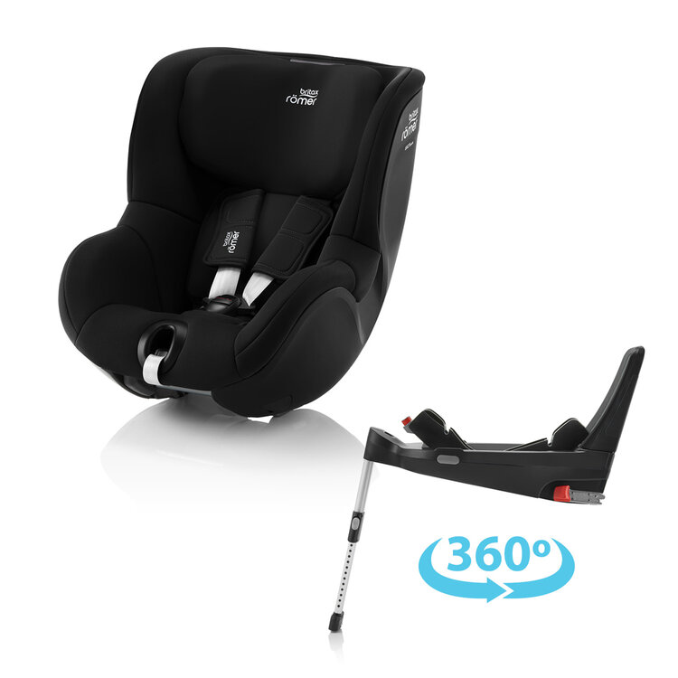 BRITAX RÖMER Autosedačka Dualfix 3 i-size Bundle Flex 5Z (61-105 cm) Space Black Britax Römer