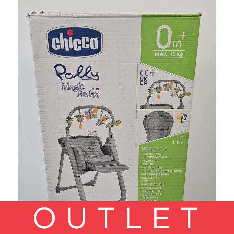 CHICCO Židle jídelní Polly Magic Relax - Graphite Chicco