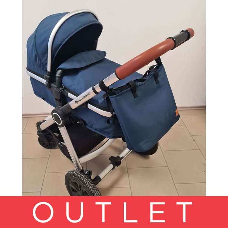 PETITE&MARS Kočárek kombinovaný 2v1 Grand II Platinum indigo Petite&Mars