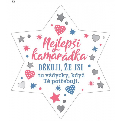 Plaketka hvězda - Kamarádka Albi Albi