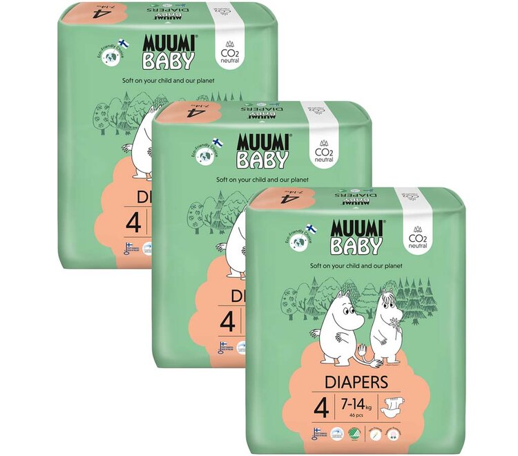 MUUMI Baby 4 Maxi 7-14 kg (138 ks)