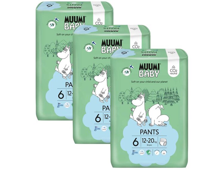 MUUMI Baby Pants 6 Junior 12-20 kg (108 ks)