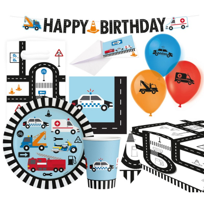 Párty Set Auta na silnici 60 ks Albi Albi