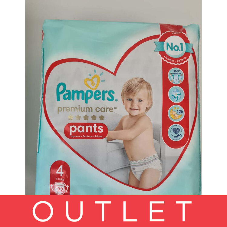 EXP: 01/2025 PAMPERS Premium Care Pants Kalhotky plenkové jednorázové 4 (9-15 kg) 22 ks Pampers