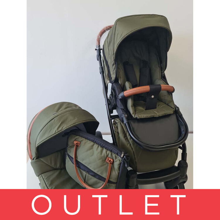 PETITE&MARS Kočárek kombinovaný Rover II 2v1 Olive Petite&Mars