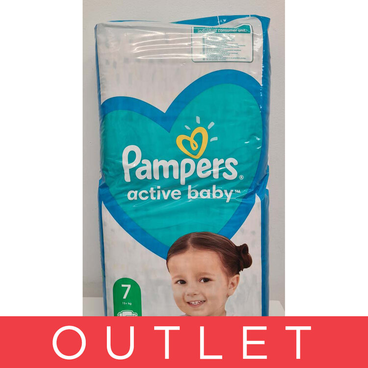 EXP: 06/2024 PAMPERS Active Baby Plenky jednorázové 7 (15 kg+) 58 ks Pampers