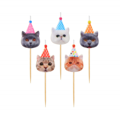 Svíčky dortové kočky 5 ks Albi Albi