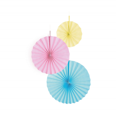 Rozety pastelové 3 ks Albi Albi