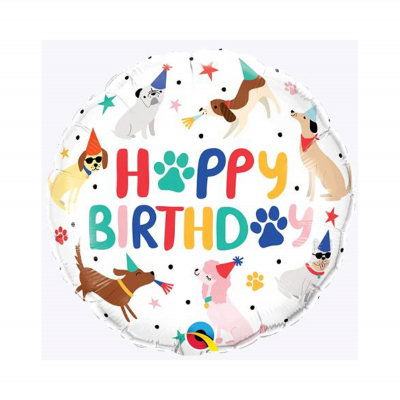 Balónek fóliový Happy Birthday pejsci Albi Albi