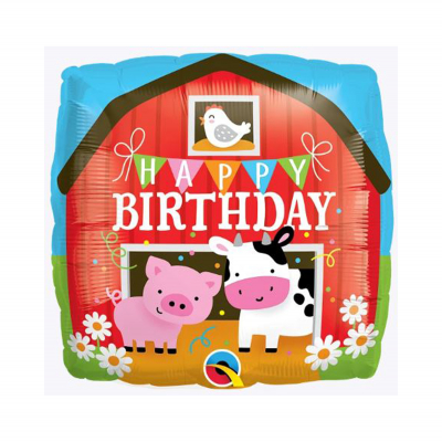 Balónek fóliový Happy Birthday farma Albi Albi