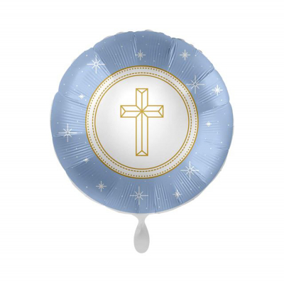 Balónek fóliový Kříž modrý Albi Albi