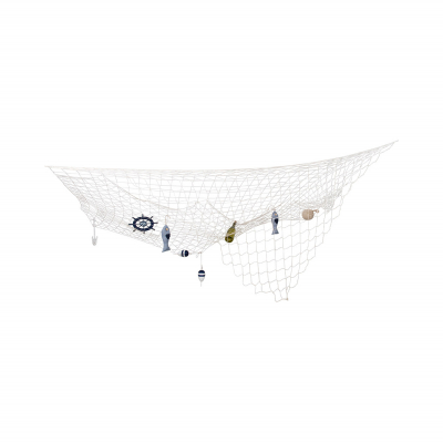 Síť rybářská dekorační bílá 300 x 300 cm Albi Albi