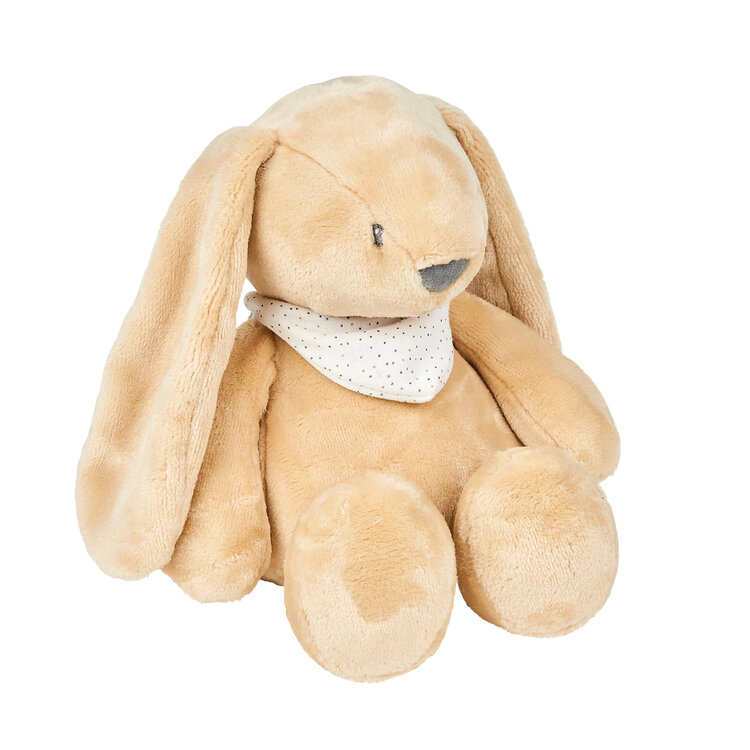 NATTOU Usínaček plyšový hudební se světýlkem a senzorem pláče 4v1 Sleepy Bunny Pale Brown 0m+ Nattou