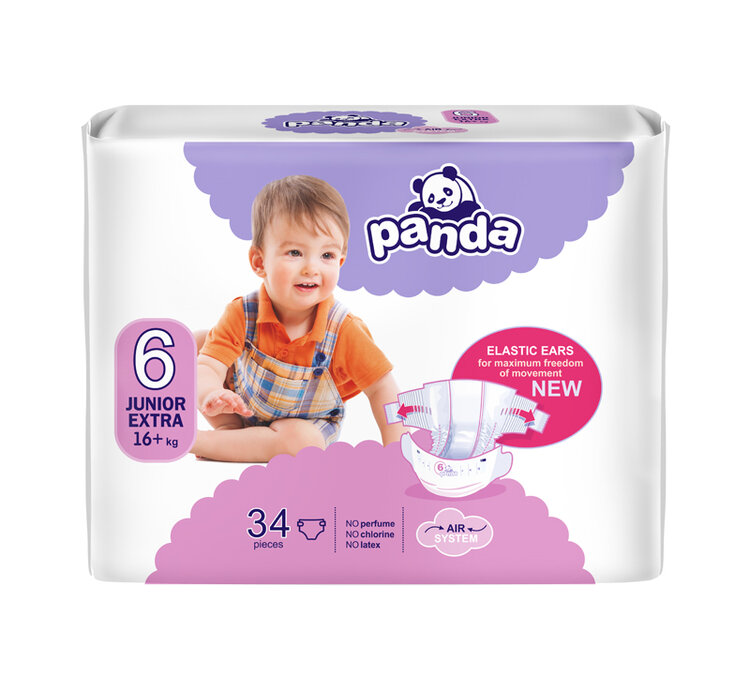 BELLA PANDA Pleny jednorázové 6 Junior extra (16 kg+) 34 ks Bella Panda