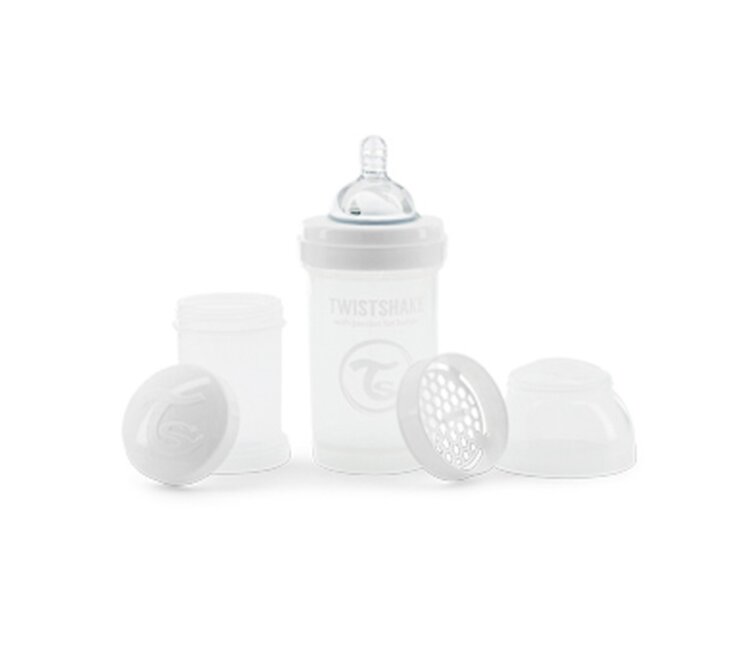 TWISTSHAKE Láhev kojenecká Anti-Colic 180 ml bílá 0m+ Twistshake