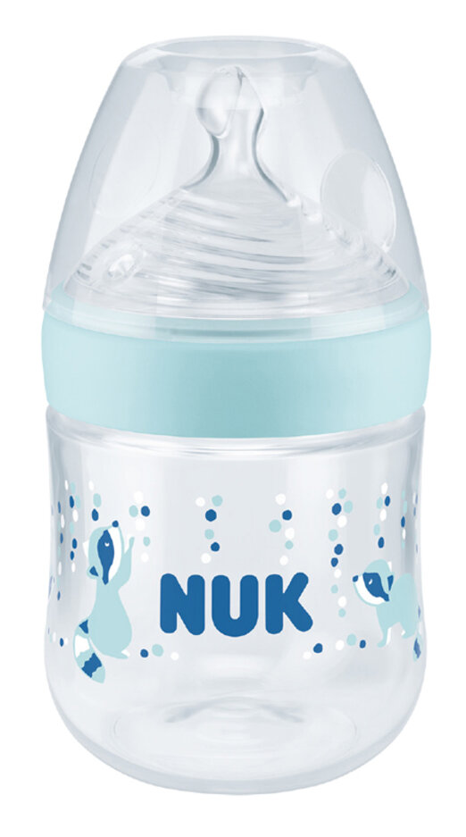 NUK Nature Sense láhev s kontrolou teploty 150 ml modrá Nuk