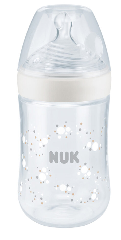 NUK Nature Sense láhev s kontrolou teploty 260 ml bílá Nuk