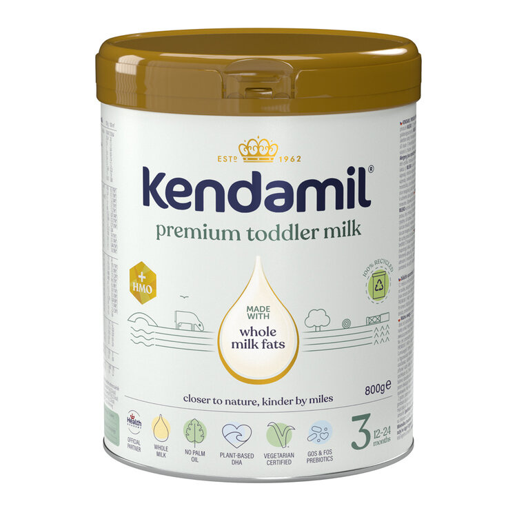 KENDAMIL Mléko batolecí Premium 3 HMO+ (800 g) 12m+ Kendamil