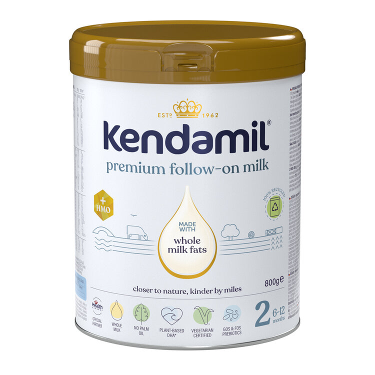 KENDAMIL Mléko pokračovací Premium 2 HMO+ (800 g) 6m+ Kendamil