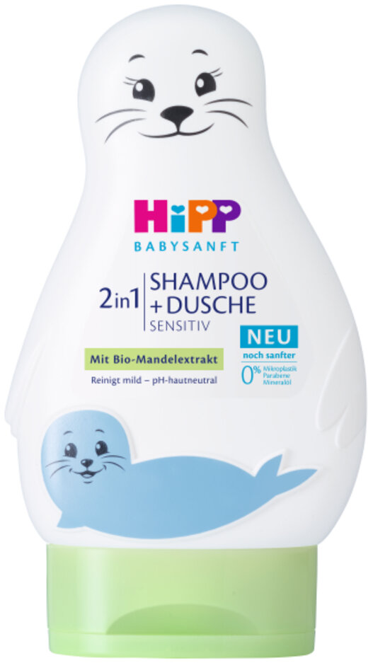 HiPP Babysanft Šampón "Vlasy & Tělo" (Lachtan) HiPP