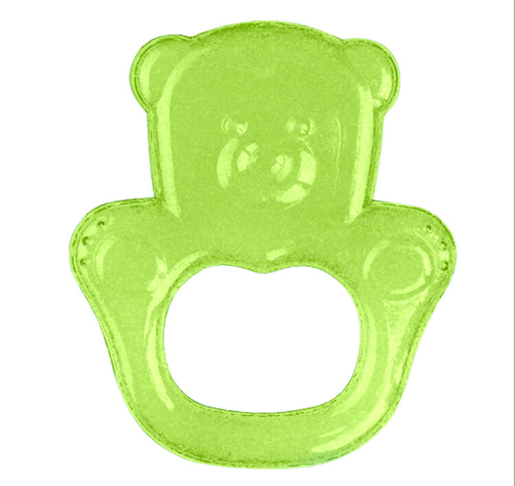 BABYONO Kousátko chladící medvěd zelená BabyOno