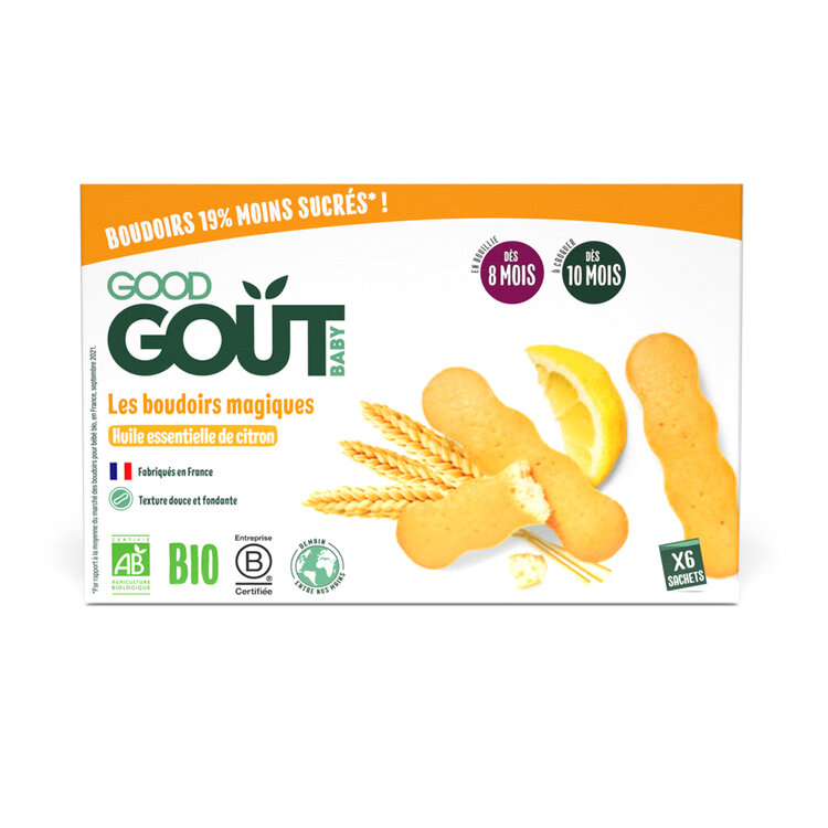 GOOD GOUT BIO Piškoty s esenciálním citronovým olejem 120 g Good Gout