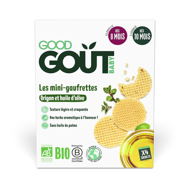 GOOD GOUT BIO Wafle s oreganem a olivovým olejem 24g Good Gout BIO Good Gout