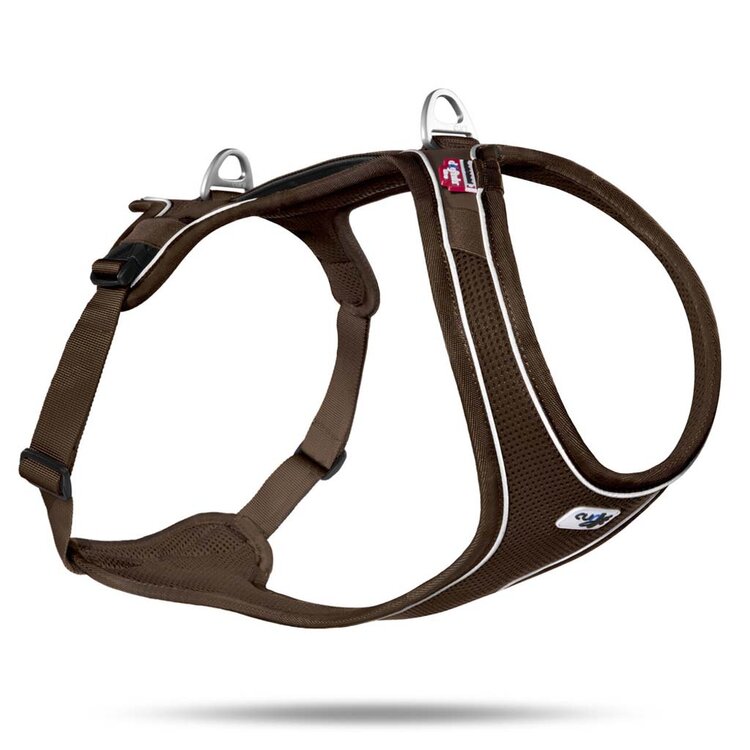 CURLI Postroj pro psy Belka Comfort Brown S