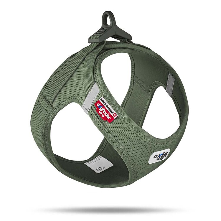 CURLI Postroj pro psy se sponou Air-Mesh Moss XS