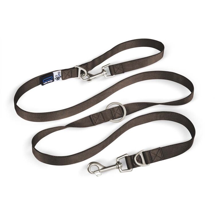 CURLI Nastavitelné vodítko pro psy Nylon Brown M 200x1