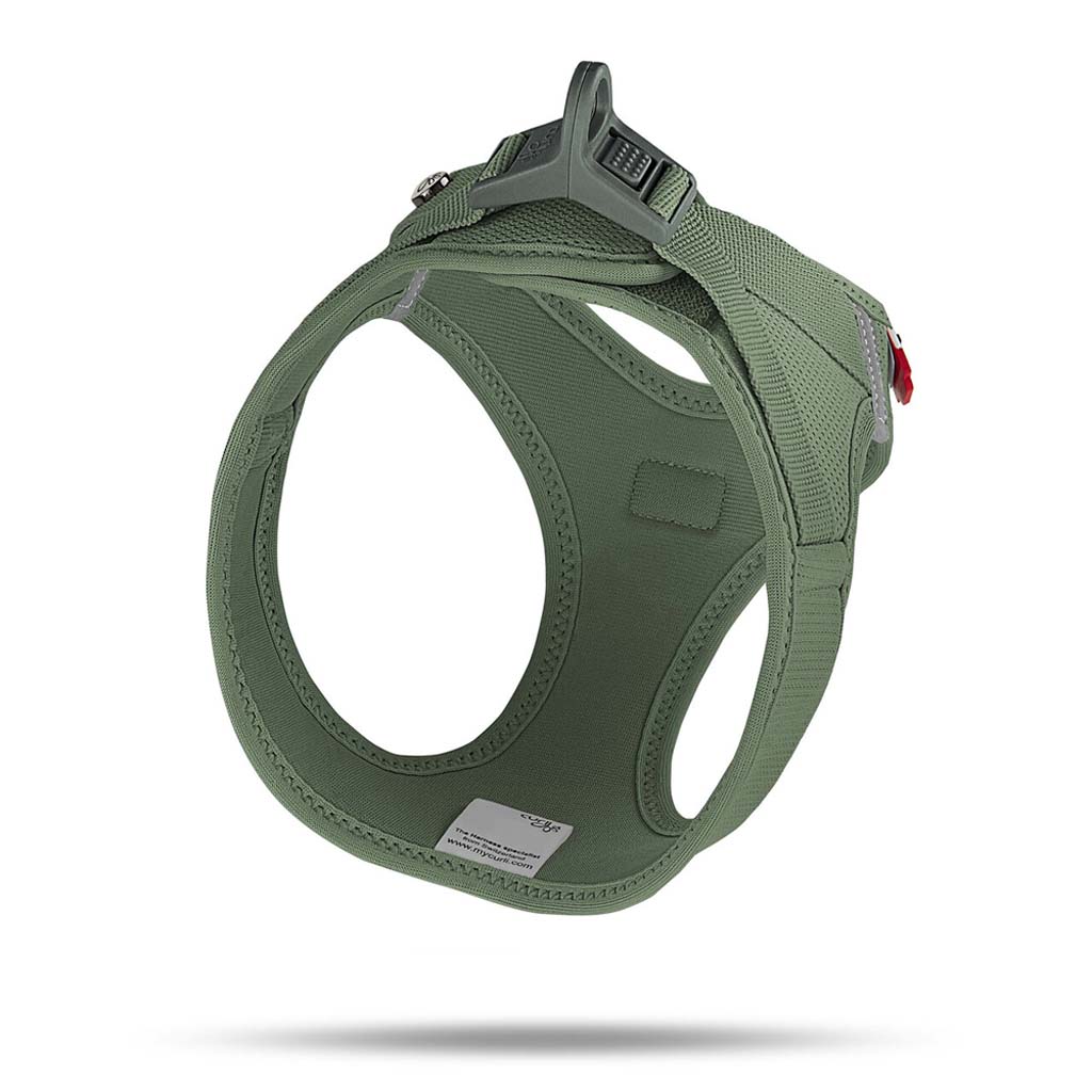 CURLI Postroj pro psy se sponou Air-Mesh Moss 3XS