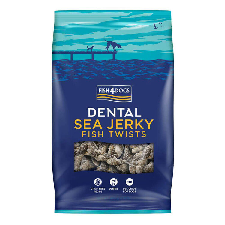 FISH4DOGS Dentální pamlsky pro psy mořská ryba - závitky 500 g FISH4DOGS