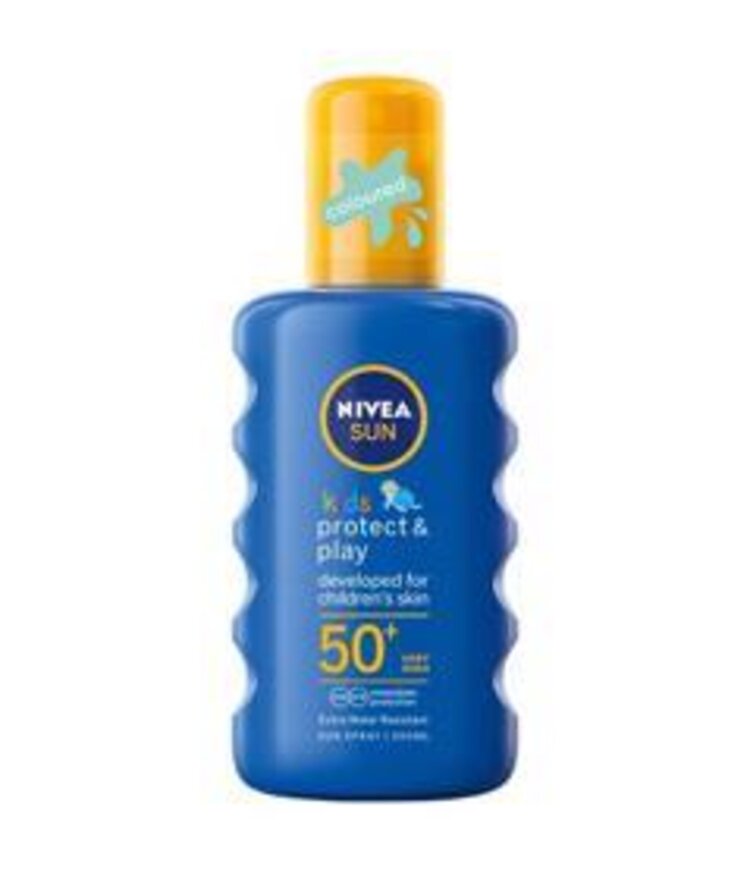 NIVEA Sun Dětský barevný sprej na opalování OF50+ Nivea