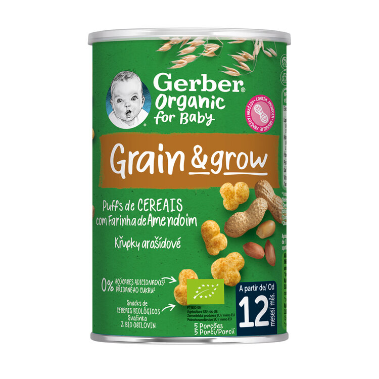 GERBER Organic křupky arašídové 35 g​ GERBER