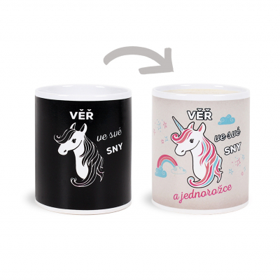 Měnicí hrnek - Jednorožec Albi Albi