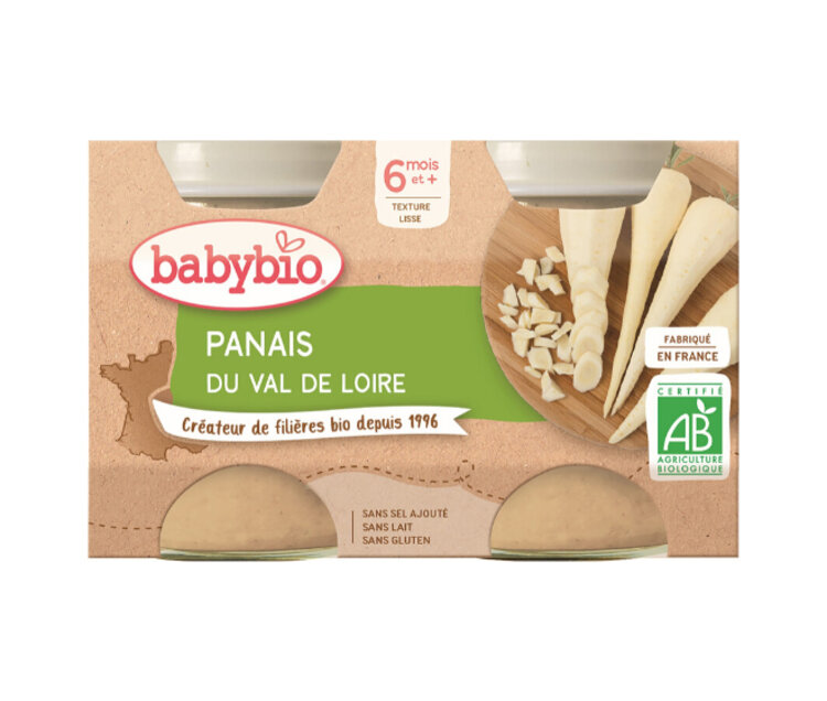 BABYBIO Příkrm pastinák 2x 130 g Babybio