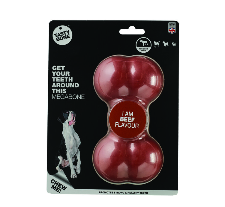 TASTY BONE Megakost nylonová pro extra velké psy - Hovězí maso TASTY BONE