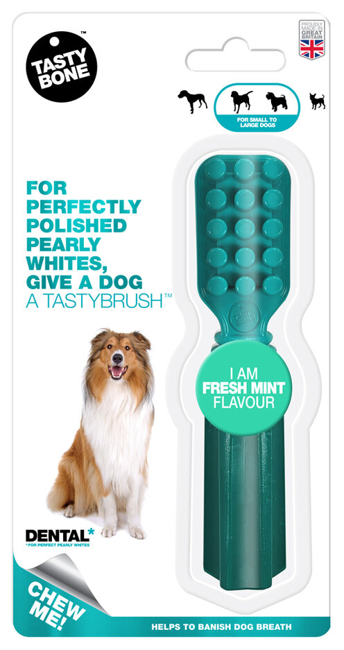 TASTY BONE Kartáček pro psy nylonový s příchutí Fresh Mint TASTY BONE