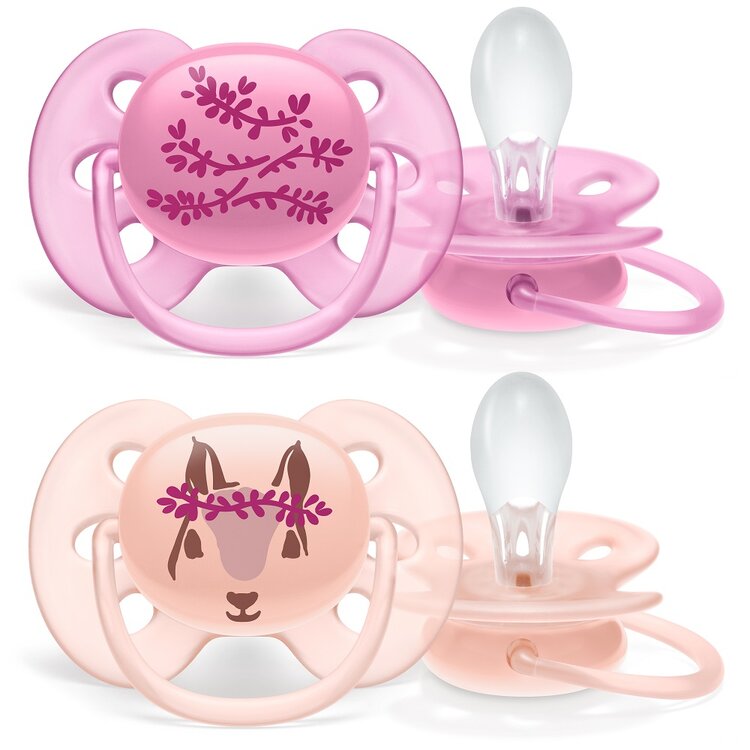 Philips AVENT Šidítko Ultrasoft Obrázek 6-18m dívka