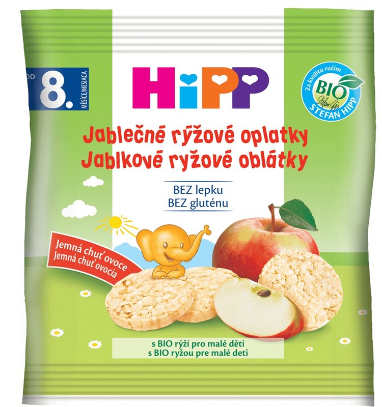 HIPP BIO Oplatky dětské rýžové jablkové 30g HiPP