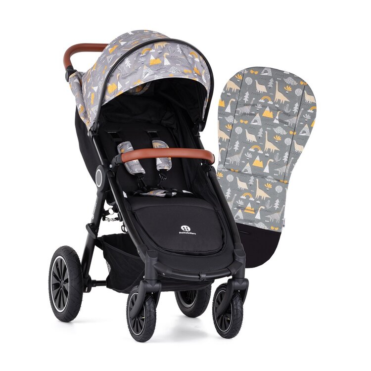 PETITE&MARS Kočárek Street+ Air Oak Limited 100 Prehistoric Complete + nánožník Petite&Mars