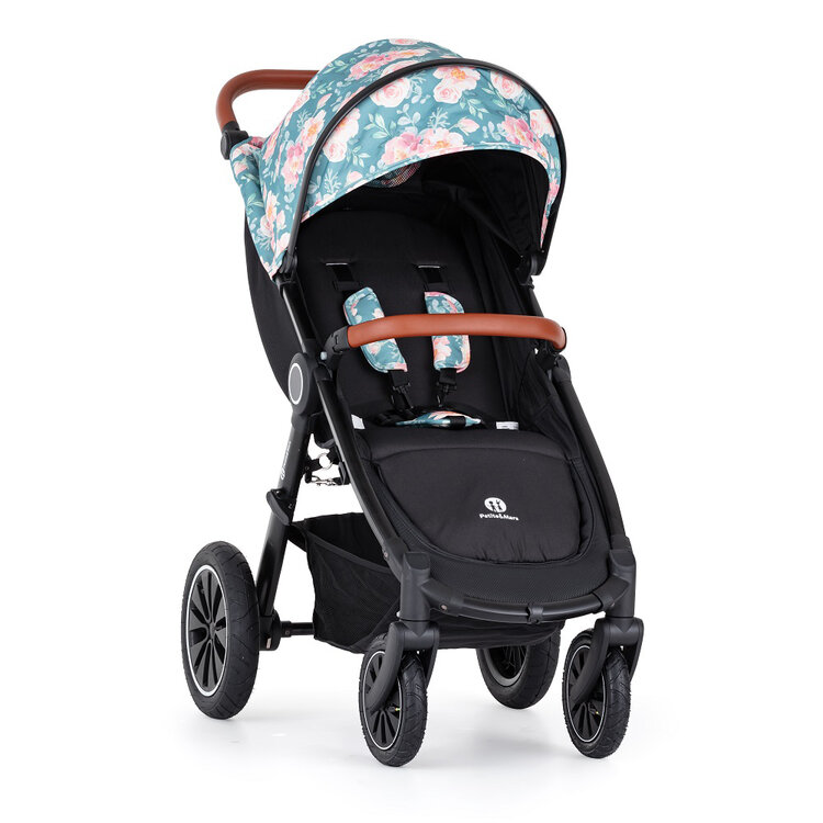 PETITE&MARS Kočárek Street+ Air Oak + Stříška Limited 100 Roses Petite&Mars