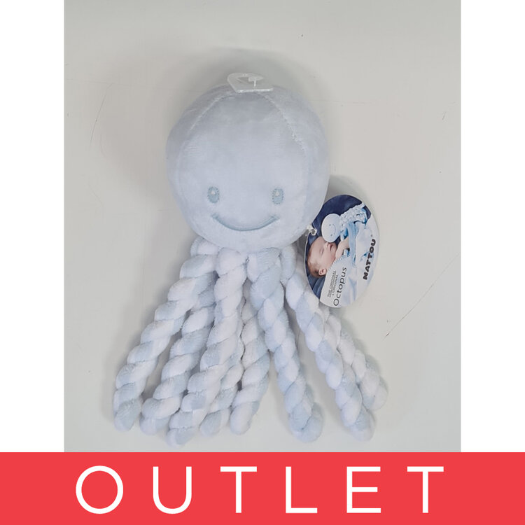NATTOU První hračka pro miminka chobotnička PIU PIU Lapidou light blue 0 m + Nattou