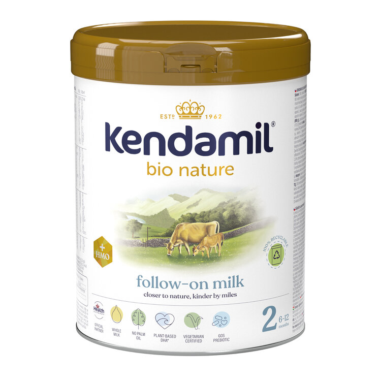 KENDAMIL Mléko pokračovací BIO Nature 2 HMO+ (800 g) 6m+ Kendamil