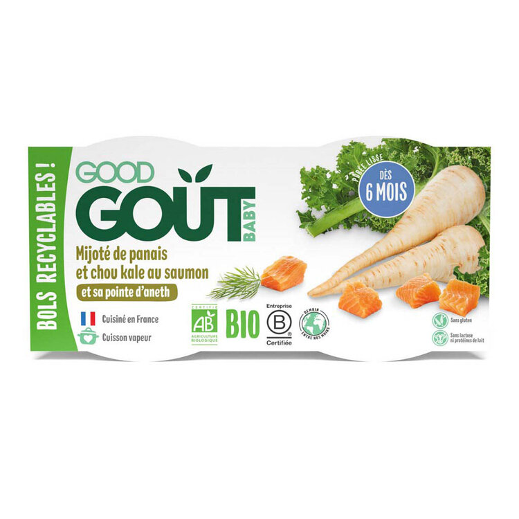 EXP: 16.08.2023 2x GOOD GOUT BIO Losos s kapustou a pastinákem 190 g Good Gout