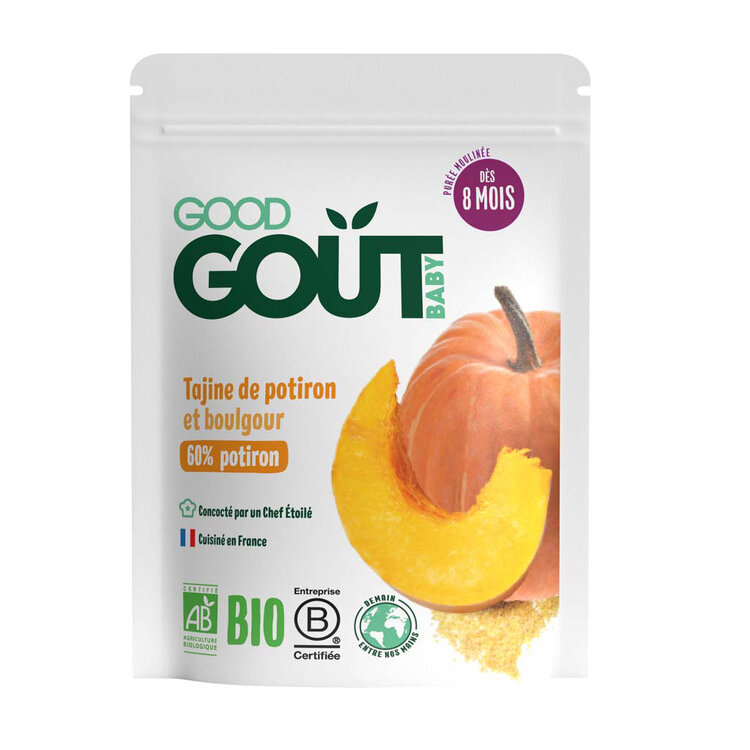 EXP: 29.08.2023 GOOD GOUT BIO Dýňové tažíne s bulgurem 190 g Good Gout