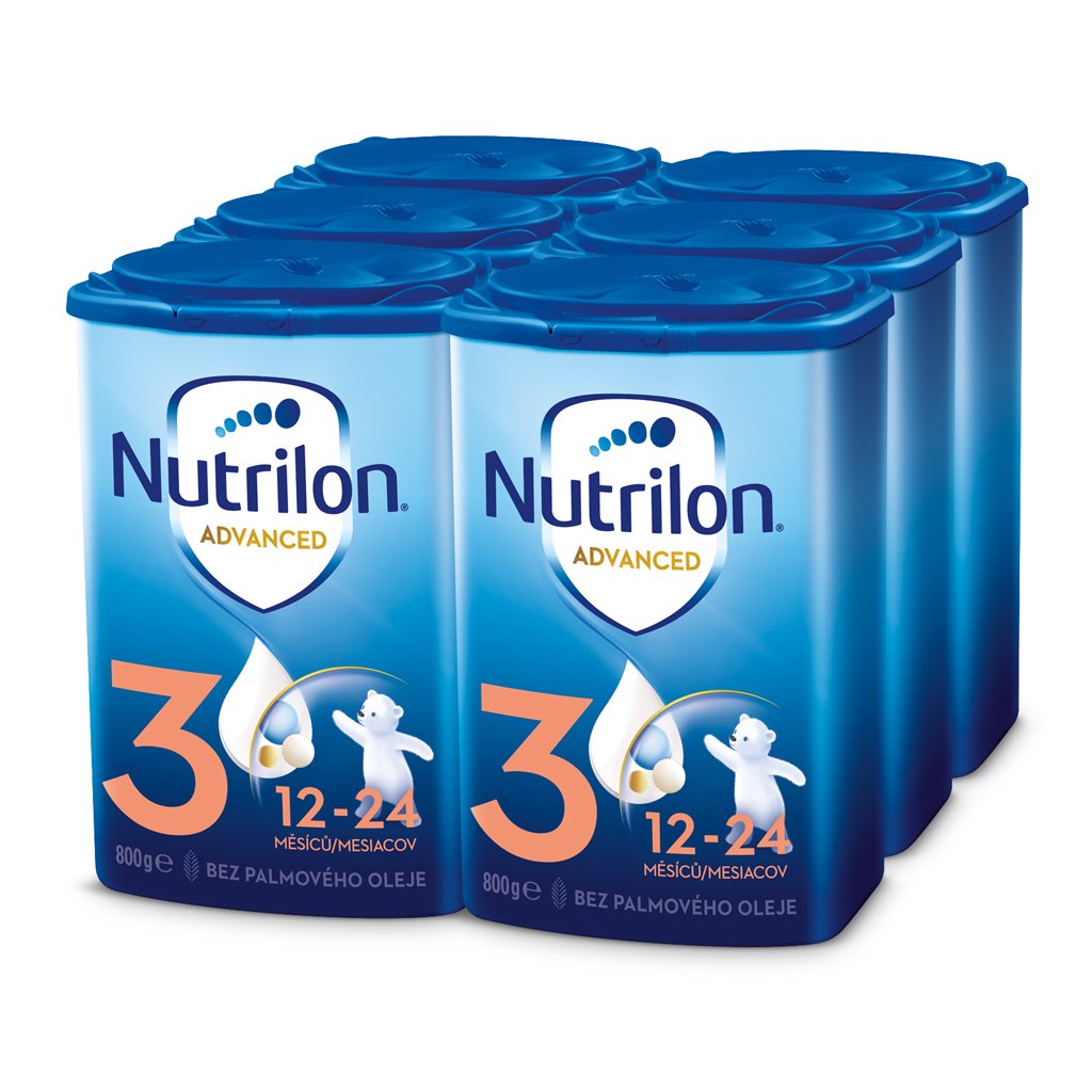 NUTRILON Mléko batolecí 3 Advanced od uk. 12. měsíce 6x 800 g Nutrilon